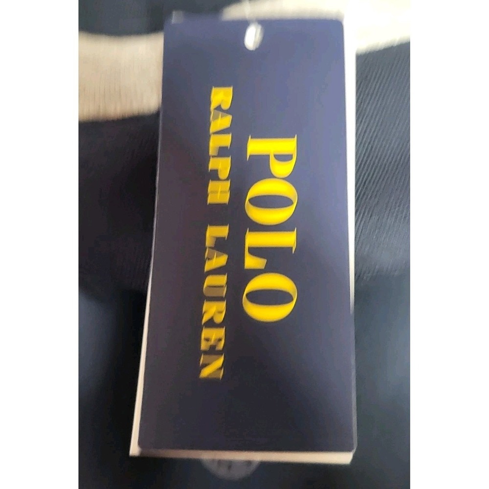 Polo Ralph Lauren Sweatshirt Mens 6XB Blue Color-Block Yellow Pony NWT MSRP $138 - Picture 6 of 12